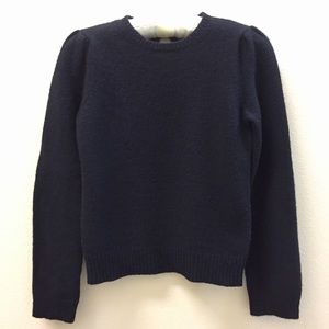 J.Crew 100%Wool Black Sweater Size S
